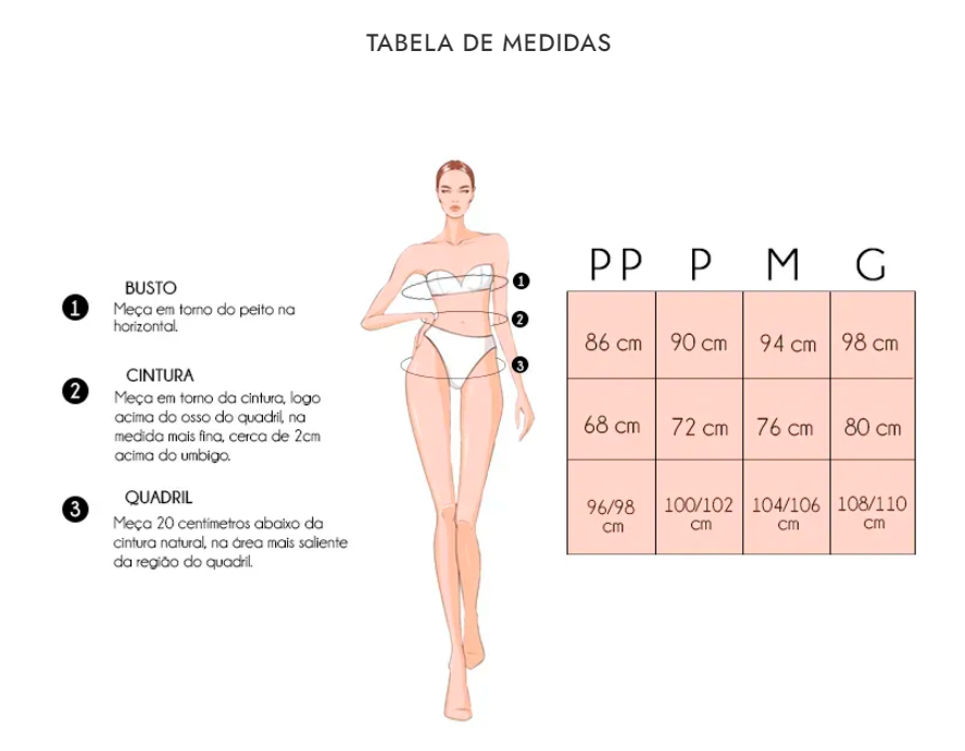 TABELA DE MEDIDAS